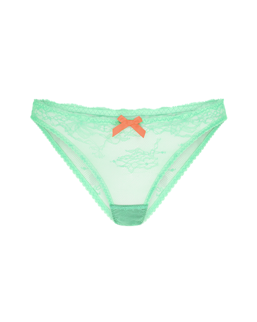 Isedora Full Brief Green/Neon Orange | Agent Provocateur
