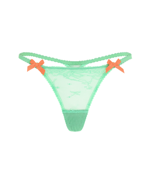 Isedora Thong Green/Neon Orange | Agent Provocateur