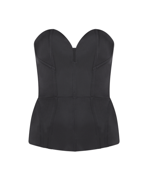 Gena Satin Corset Black Gena Satin | Agent Provocateur
