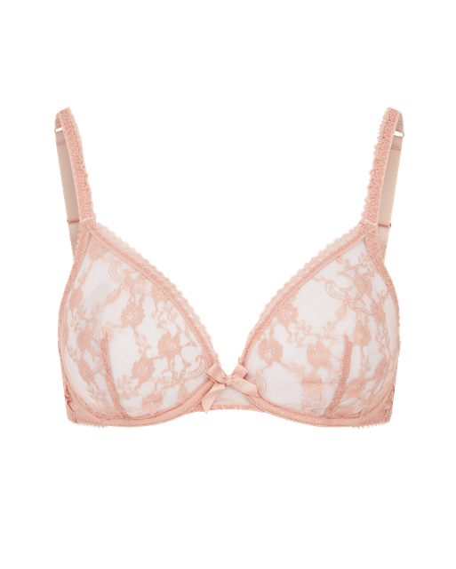 Laily Plunge Underwired Bra Pale Praline | Agent Provocateur
