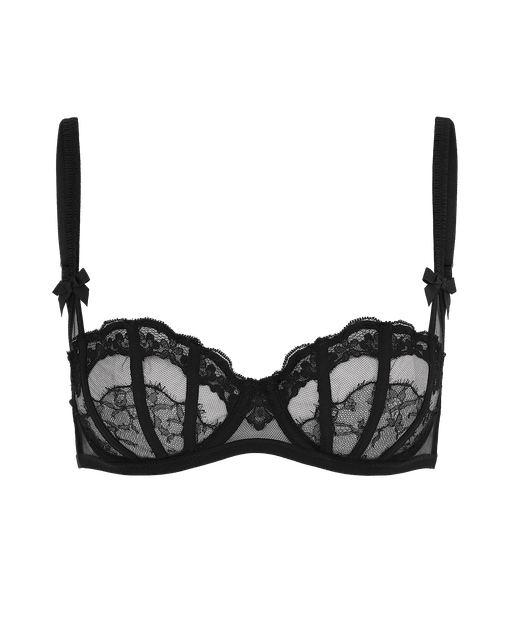 Mariann Balconette Underwired Bra Black | Agent Provocateur