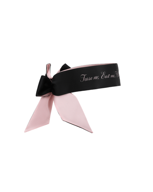Tease Me Eyemask Black/Baby Pink | Agent Provocateur