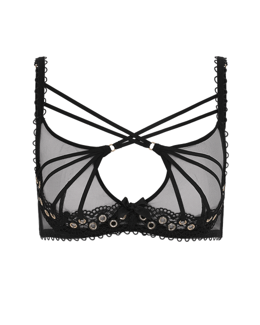 Doretta Plunge Underwired Bra Black | Agent Provocateur