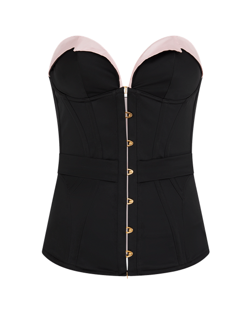Honie Corset Black/Baby Pink | Agent Provocateur