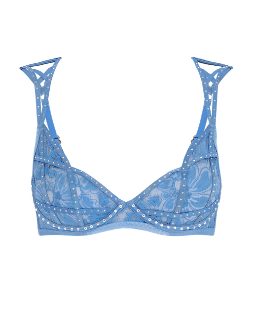Dianah Plunge Underwired Bra Blue | Agent Provocateur