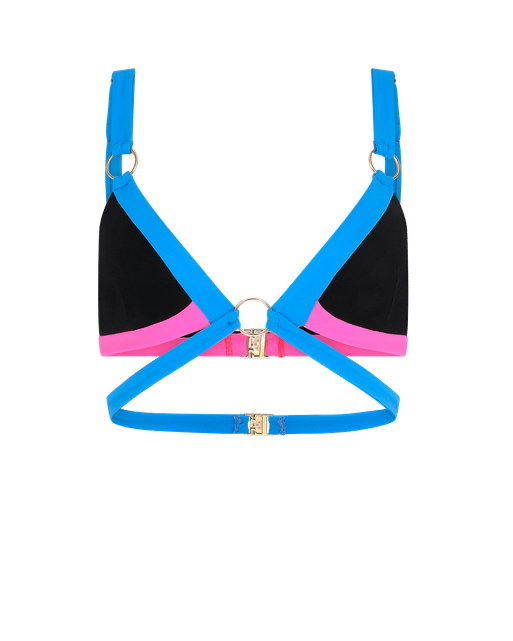 Imizia Bikini Top Black/Blue/Pink | Agent Provocateur