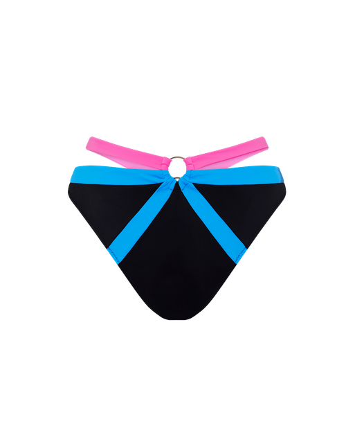 Imizia Bikini Bottom Black/Blue/Pink | Agent Provocateur