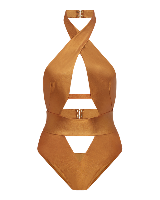 Anja Swimsuit Gold | Agent Provocateur