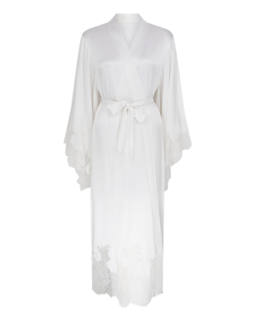 Christi Long Kimono White/White | Agent Provocateur