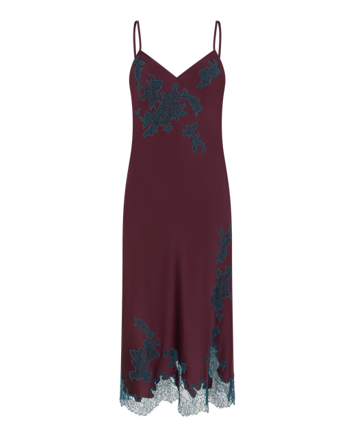 Christi Long Slip Plum/Dark Green | Agent Provocateur