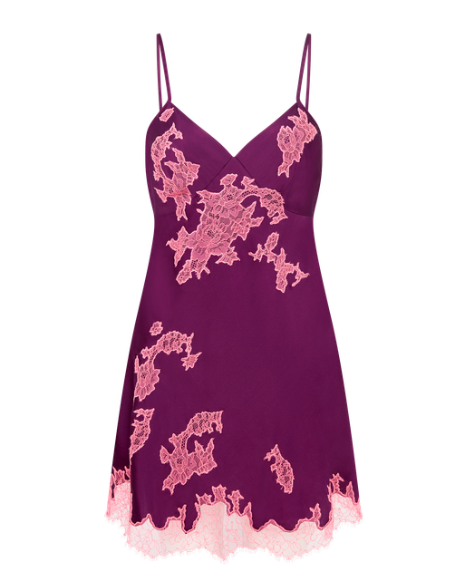 Christi Short Slip Plum/Baby Pink | Agent Provocateur