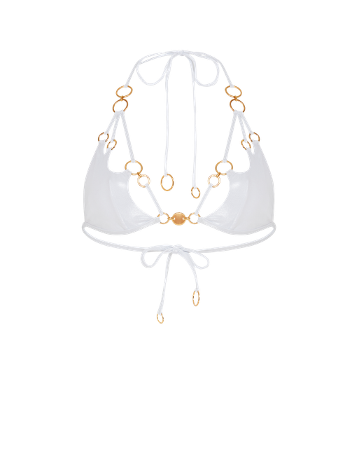 Davine Bikini Top Silver/Gold | Agent Provocateur