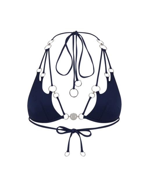 Davine Bikini Top Navy/Silver | Agent Provocateur