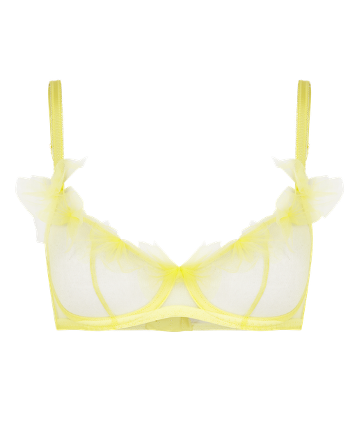 Fawn Plunge Underwired Bra Yellow | Agent Provocateur