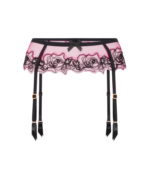 Lindie Suspender  Fuchsia/Black | Agent Provocateur