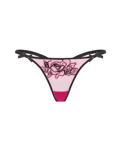 Lindie Trixie Thong Fuchsia/Black | Agent Provocateur