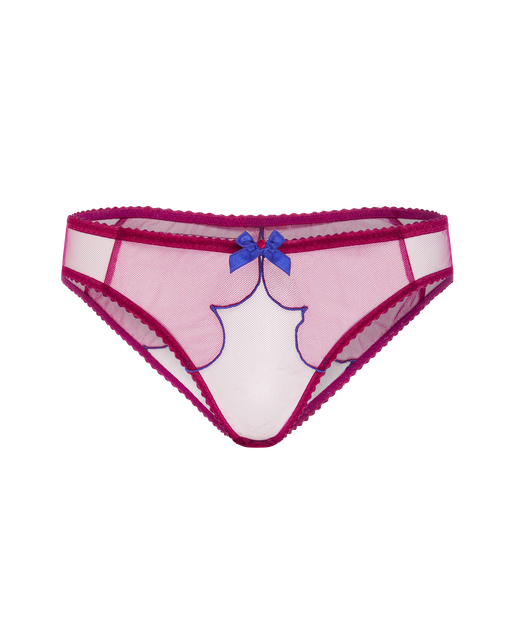 Lorna Full Brief Dark Pink/Cobalt | Agent Provocateur
