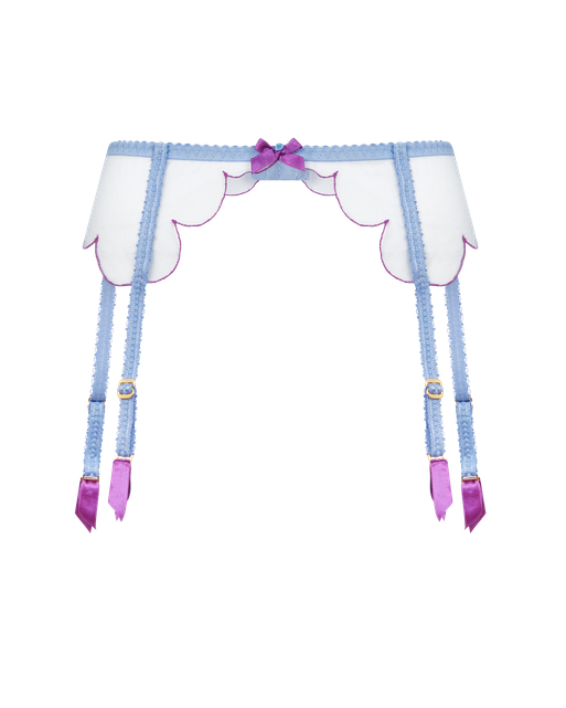 Lorna Suspender Blue/Amethyst | Agent Provocateur