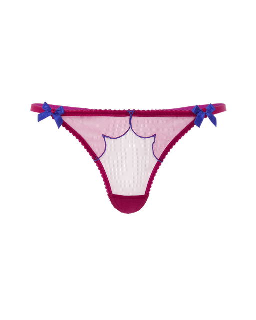 Lorna Thong Dark Pink/Cobalt | Agent Provocateur