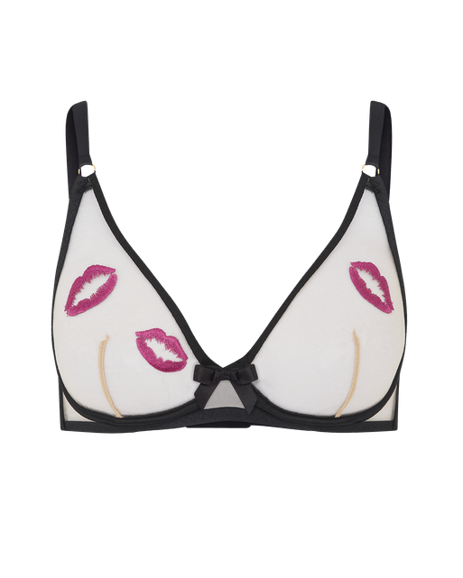 Lotie High Apex Underwired Bra Black | Agent Provocateur