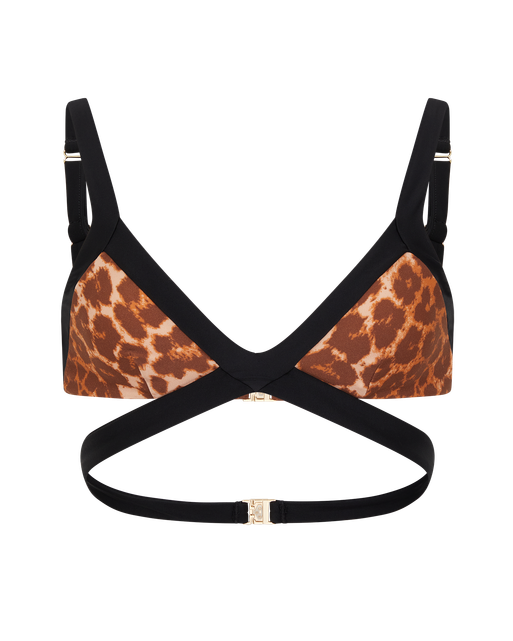Mazzy Bikini Top Leopard | Agent Provocateur