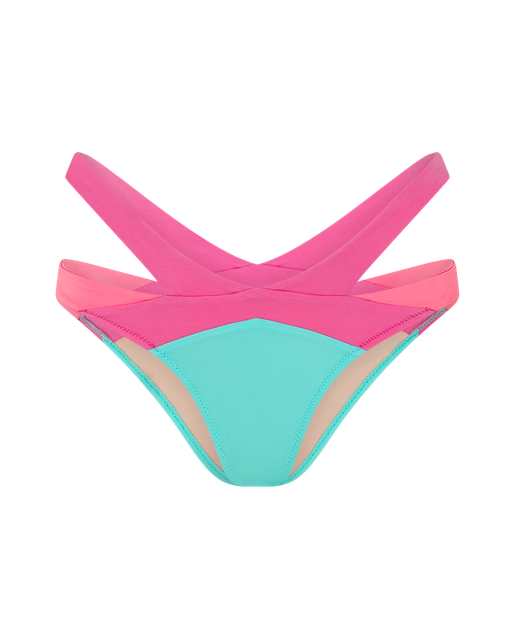 Mazzy Bikini Bottom Mint/Pink | Agent Provocateur