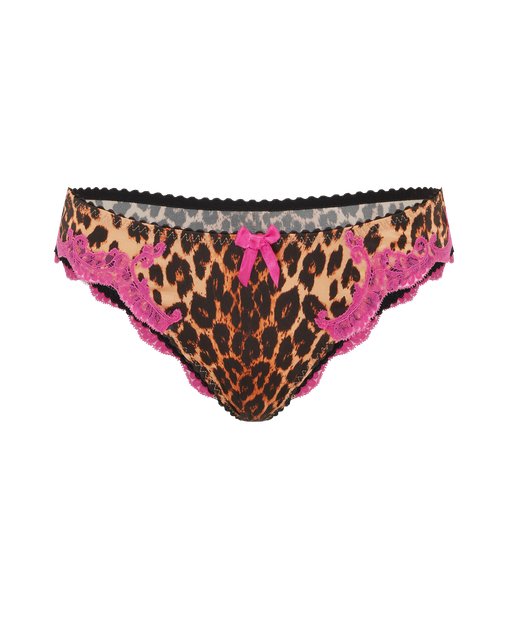 Molly Full Brief Leopard/Fuchsia | Agent Provocateur