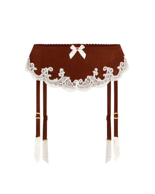 Molly Suspender Brown/Ivory | Agent Provocateur