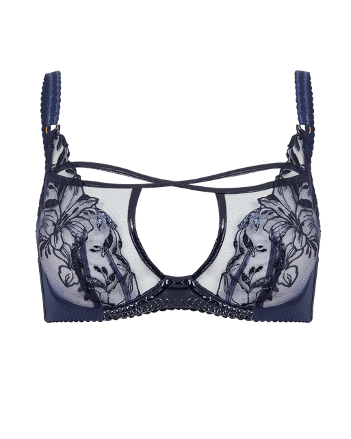 Ozella Plunge Underwired Bra Navy | Agent Provocateur