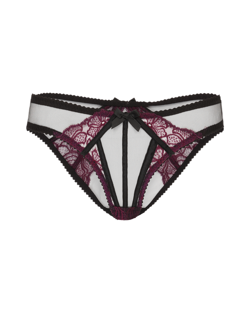 Rozlyn Ouvert Plum/Black | Agent Provocateur