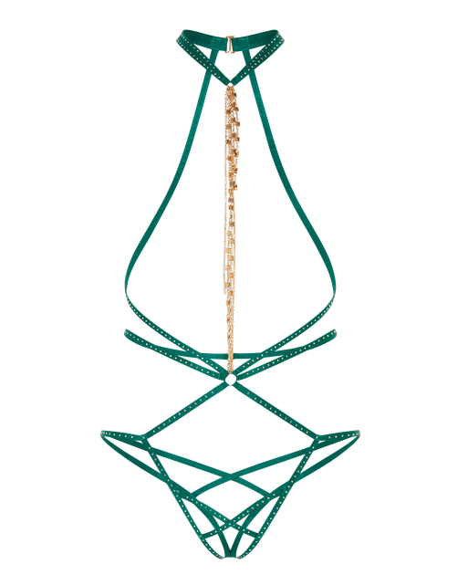 Rubi Playsuit Jade Green | Agent Provocateur