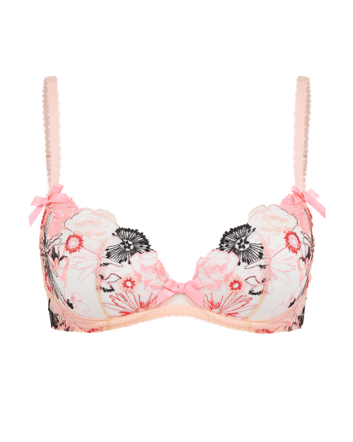 Zuri Plunge Underwired Bra Pink | Agent Provocateur