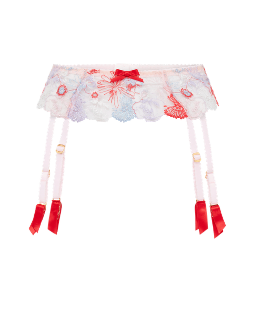 Zuri Suspender Red/Blue/Sand | Agent Provocateur