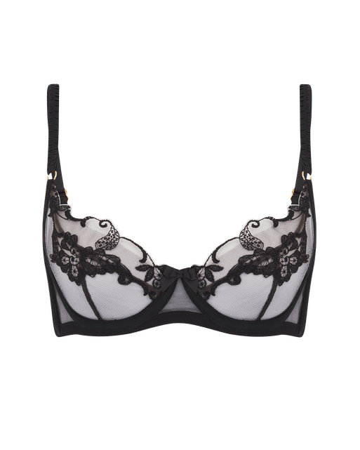 Mirabelle Balconette Underwired Bra Black | Agent Provocateur