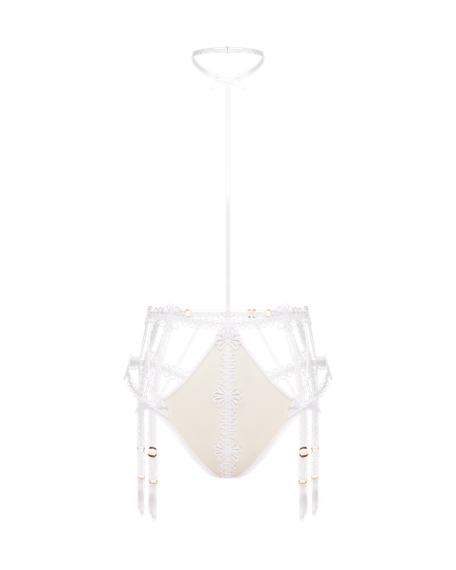 Coletta Playsuit White/Sand | Agent Provocateur