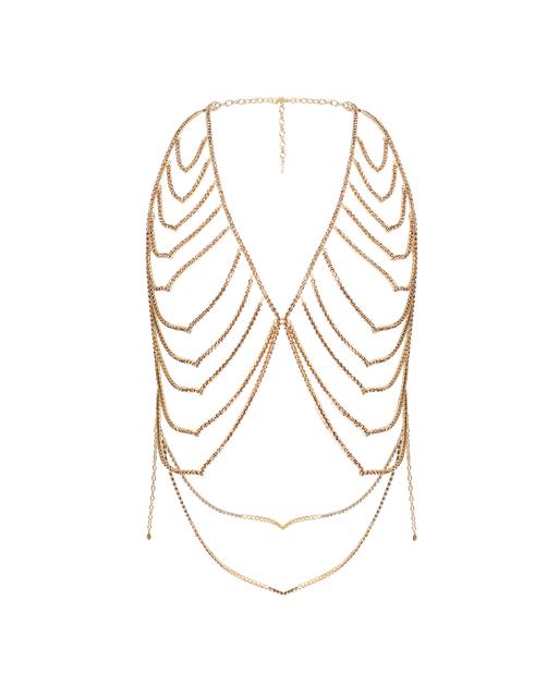 Elliote Chain Bra Gold/Topaz | Agent Provocateur