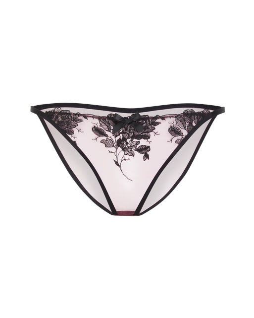 Elvie Full Brief Pink/Black | Agent Provocateur