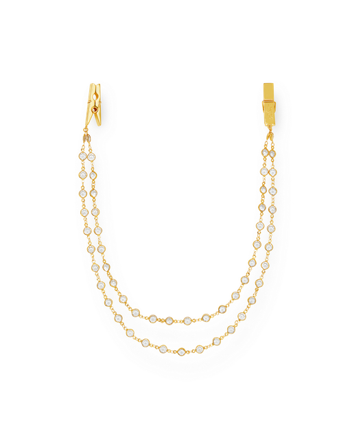 Luxie Nipple Clamps Gold/Crystal | Agent Provocateur