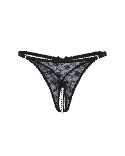 Pearlie Ouvert Pearl/Black | Agent Provocateur
