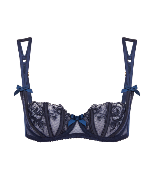 Rosia Balconette Underwired Bra Navy | Agent Provocateur