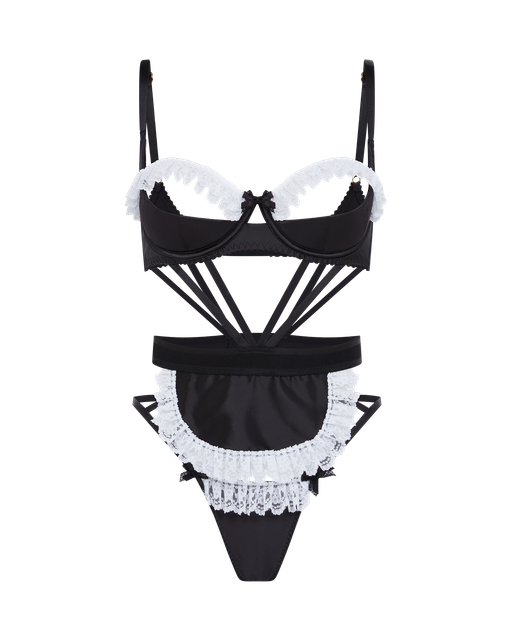 Bonnie Playsuit Black/White | Agent Provocateur