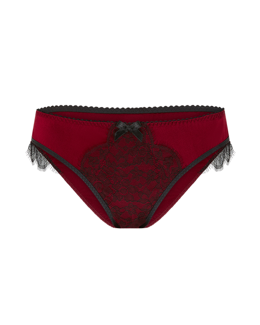 Sammi Full Brief Burgundy/Black | Agent Provocateur