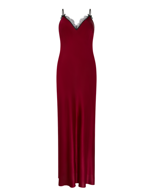 Sammi Long Slip Burgundy/Black | Agent Provocateur