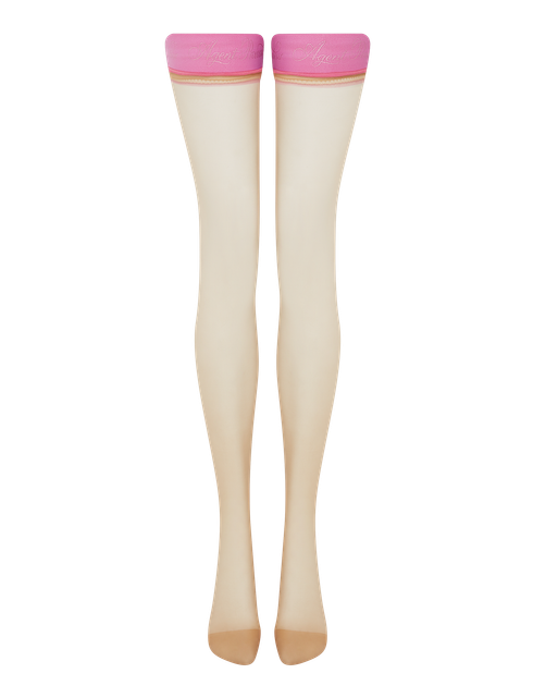Tanzie Hold Ups Champagne/Pink | Agent Provocateur