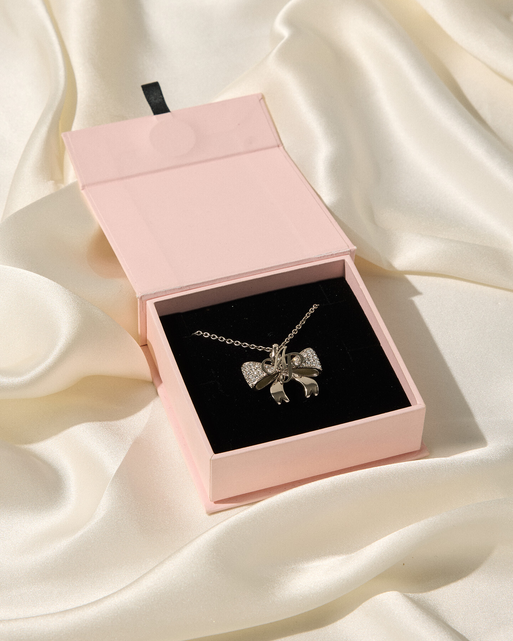Brietta Necklace Silver/Crystal | Agent Provocateur