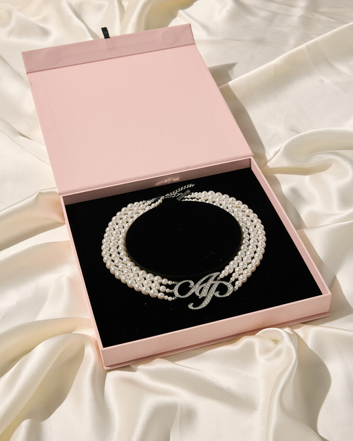 Britt Necklace Silver/Pearl | Agent Provocateur