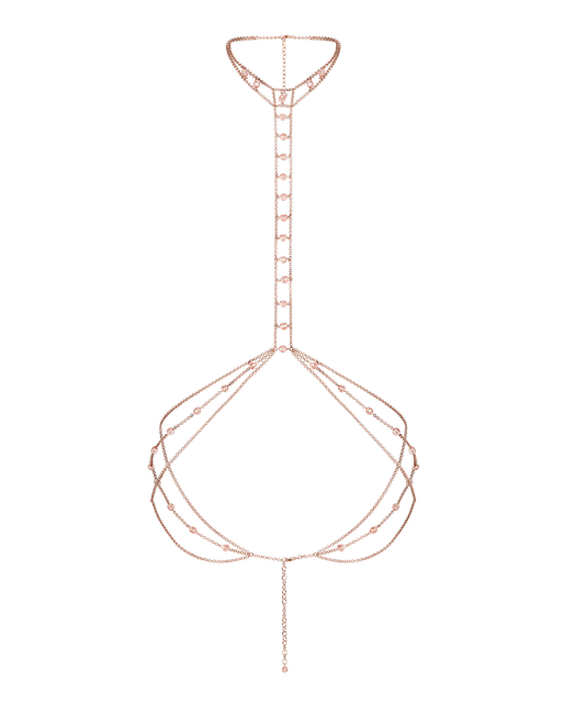 Ronan Body Chain Rose Gold/Pink | Agent Provocateur