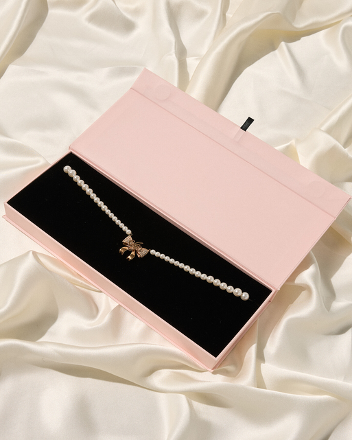 Brady Necklace Rose Gold/Pearl | Agent Provocateur
