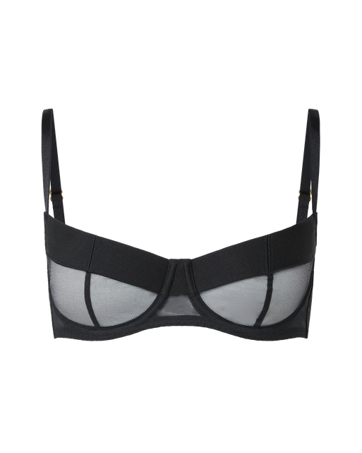 Caity Demi Cup Underwired Bra Black | Agent Provocateur