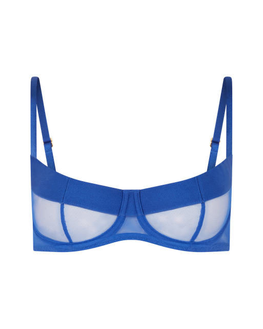 Caity Demi Cup Underwired Bra Cobalt/Cobalt | Agent Provocateur